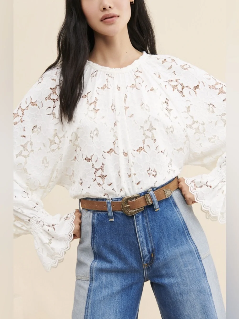Free people Olivia lace top
